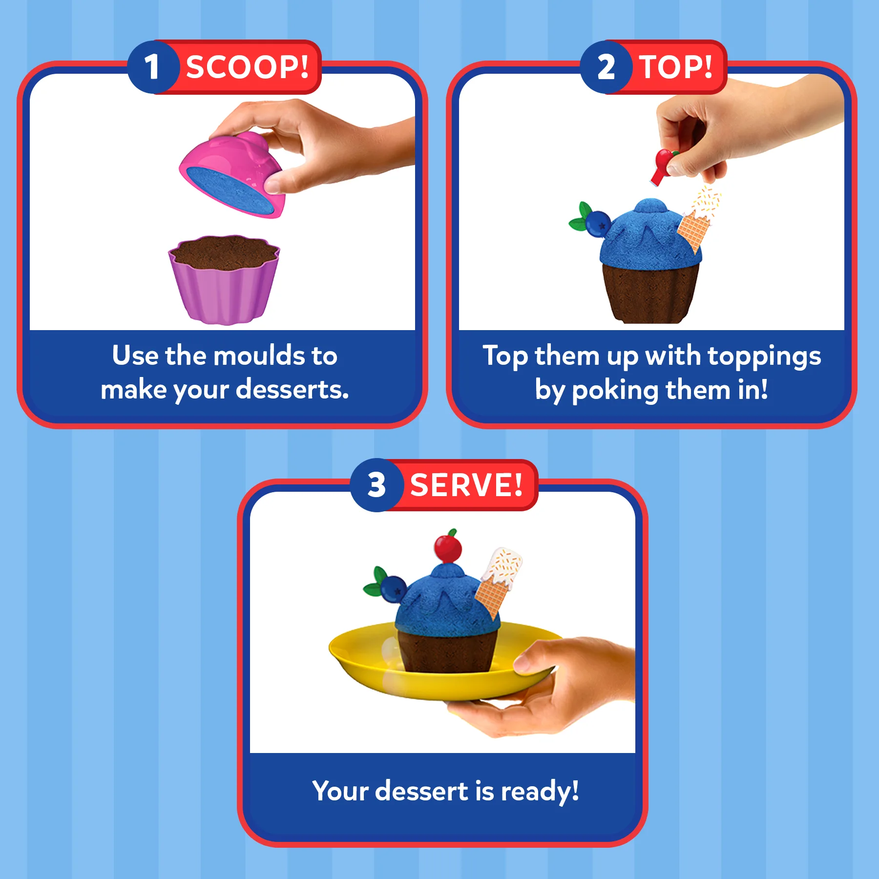 Sandeezy Pretend Play Desserts Set - Image 5