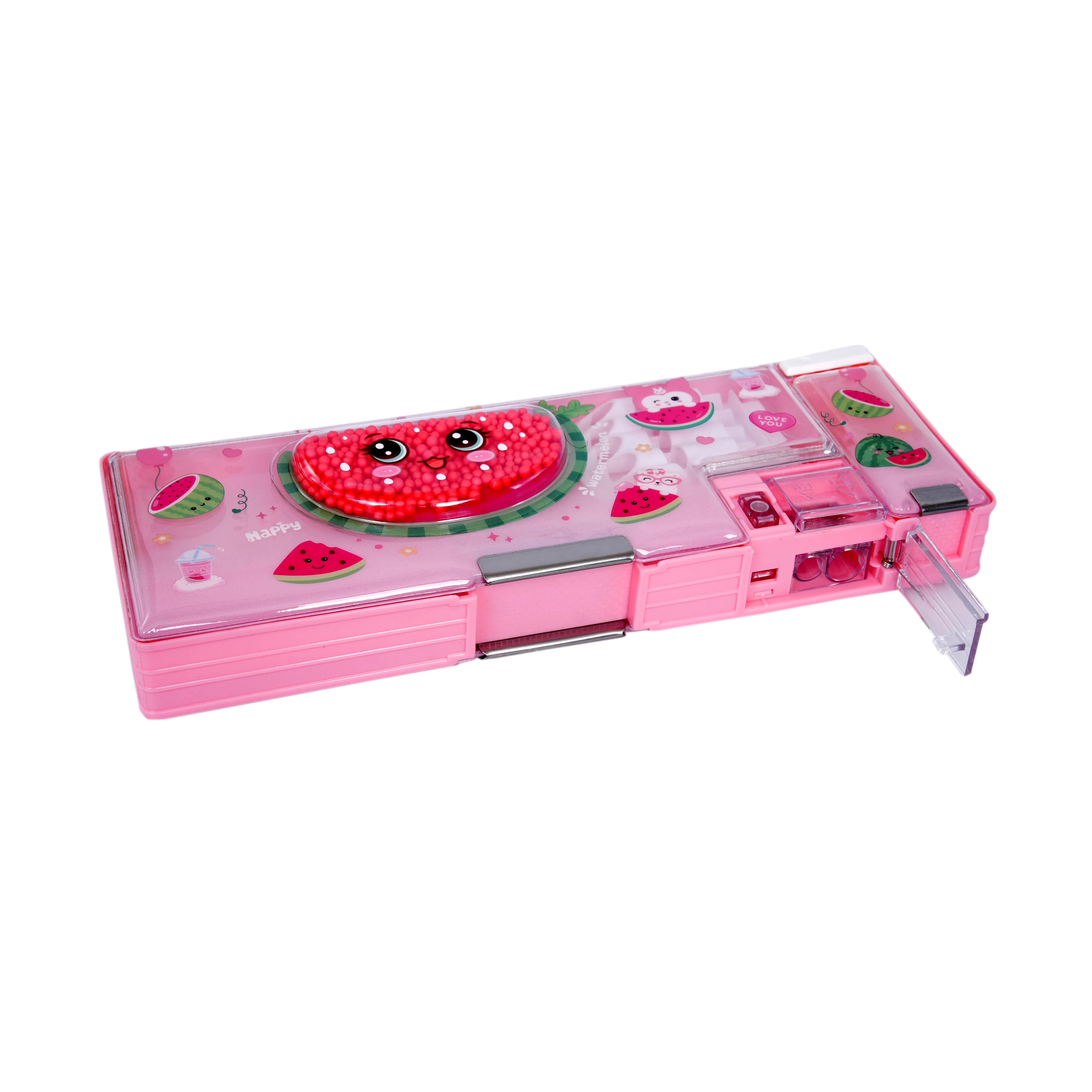 Cute Watermelon Multi-Compartment Pencil Box for Kids - Image 1