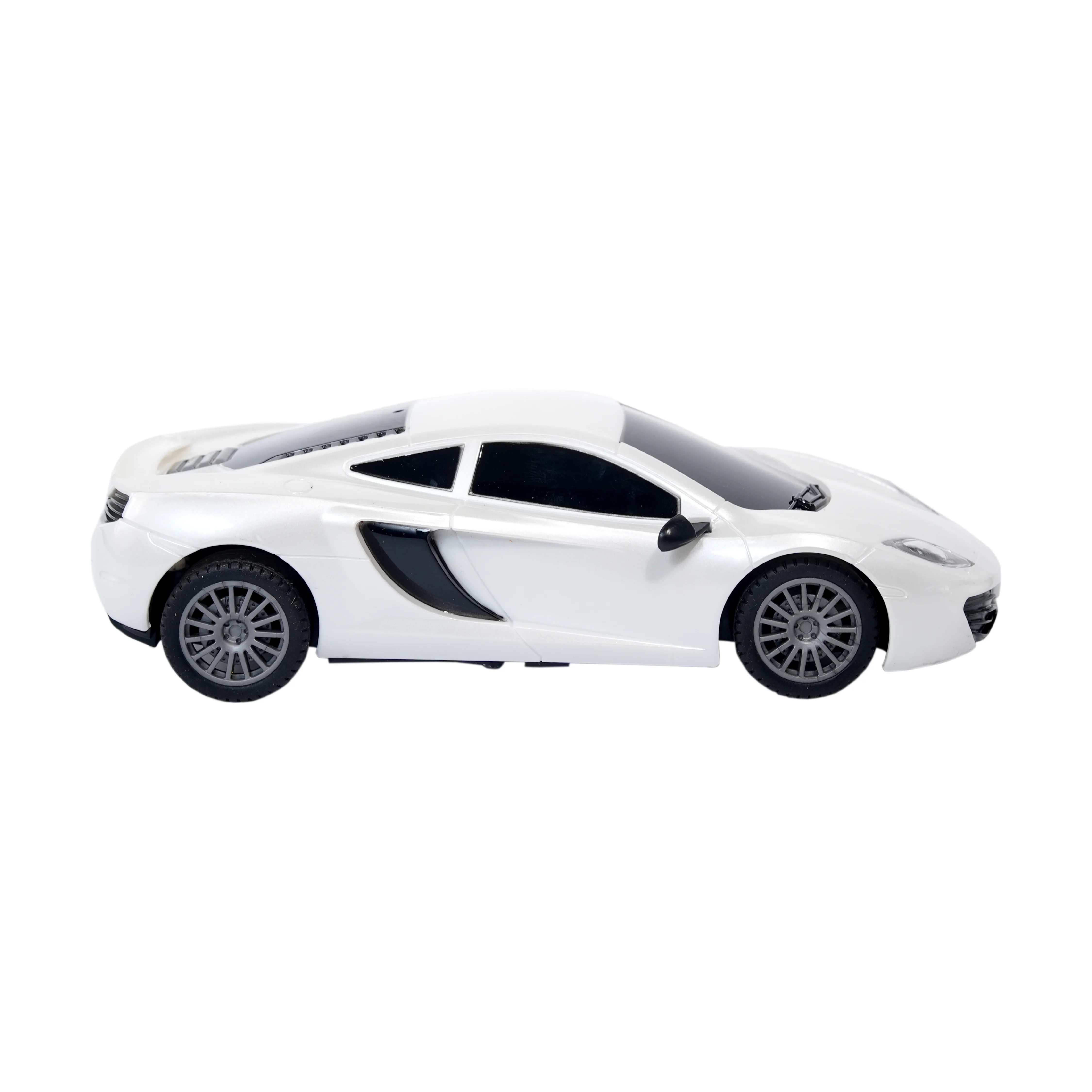 Kids White Sports Car Toy � Stylish Die-Cast Look Racing Car - Image 2