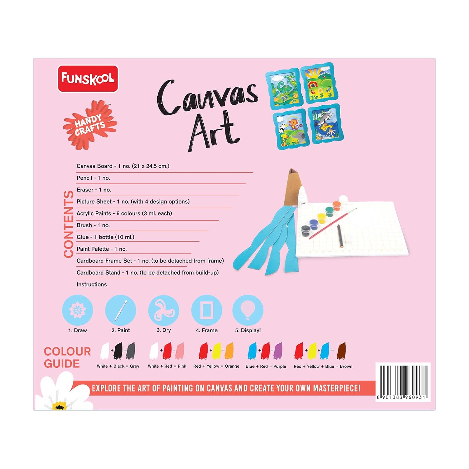 Funskool Handycrafts � Canvas Art (Elaborate Designs Made Easy with Grid Technique) - Image 3
