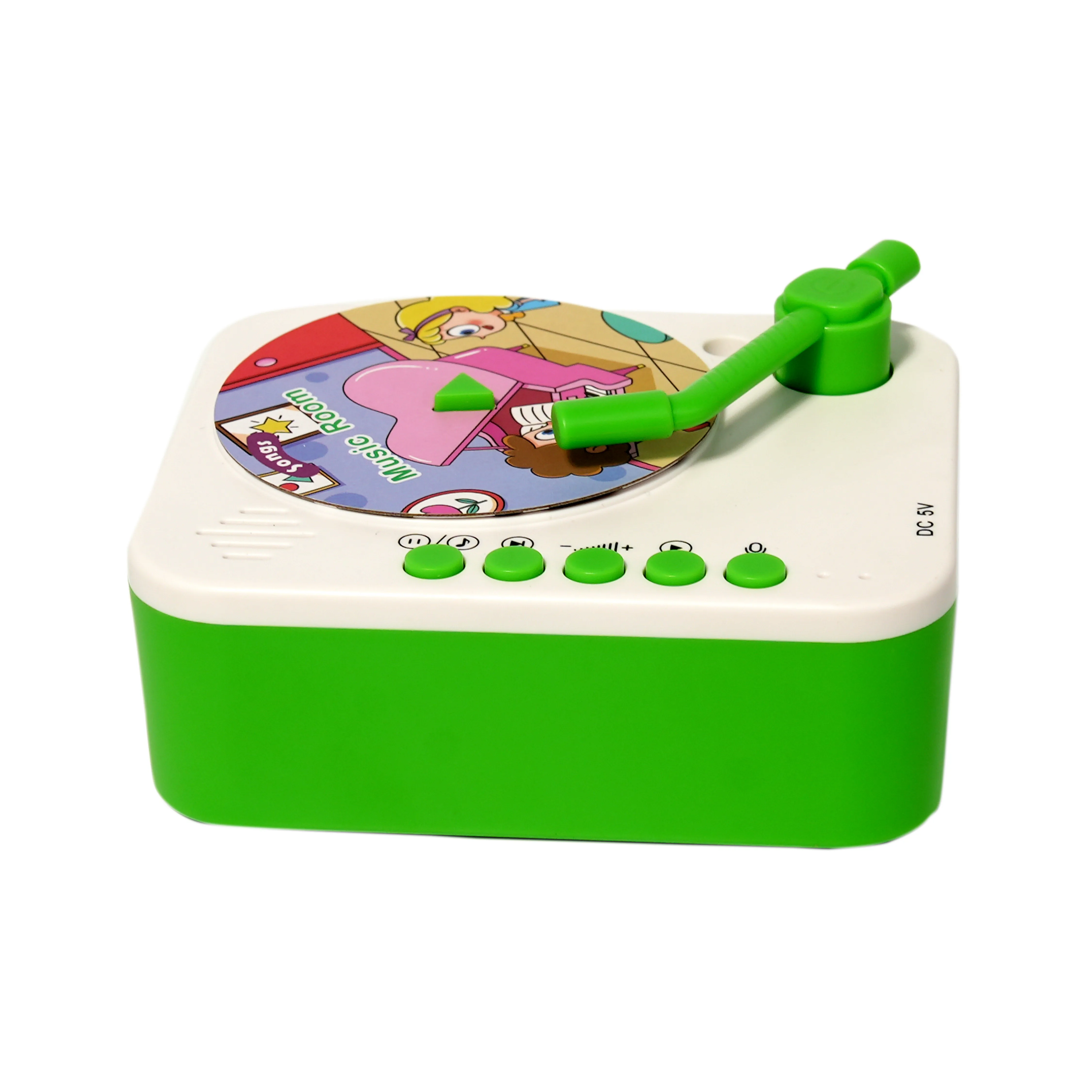 Kids Musical Gramophone Toy with Rotating Disc and Sound Buttons - Image 2