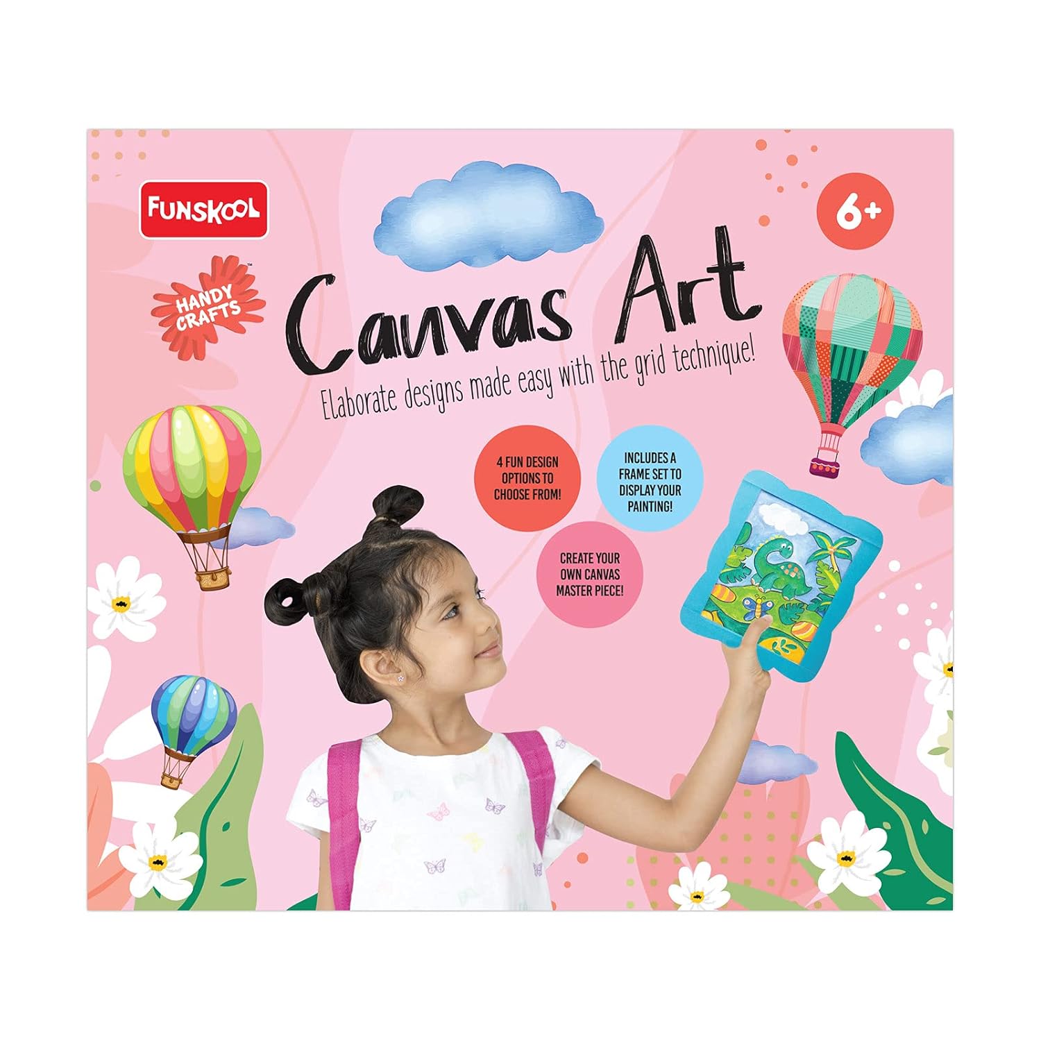 Funskool Handycrafts � Canvas Art (Elaborate Designs Made Easy with Grid Technique) - Image 4