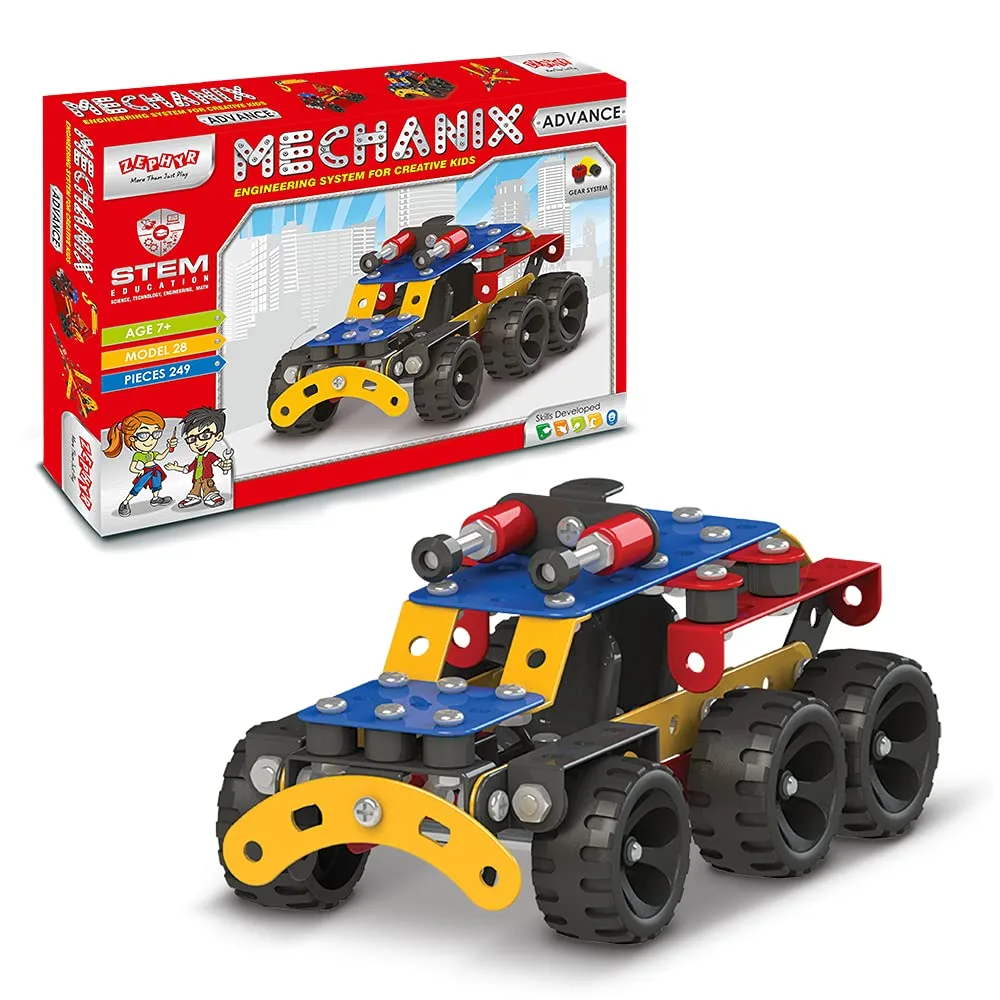 MECHANIX - ADVANCE | 8+ Years | STEM DIY Building Kit | 259 Pieces | Build 28 Models - Image 1