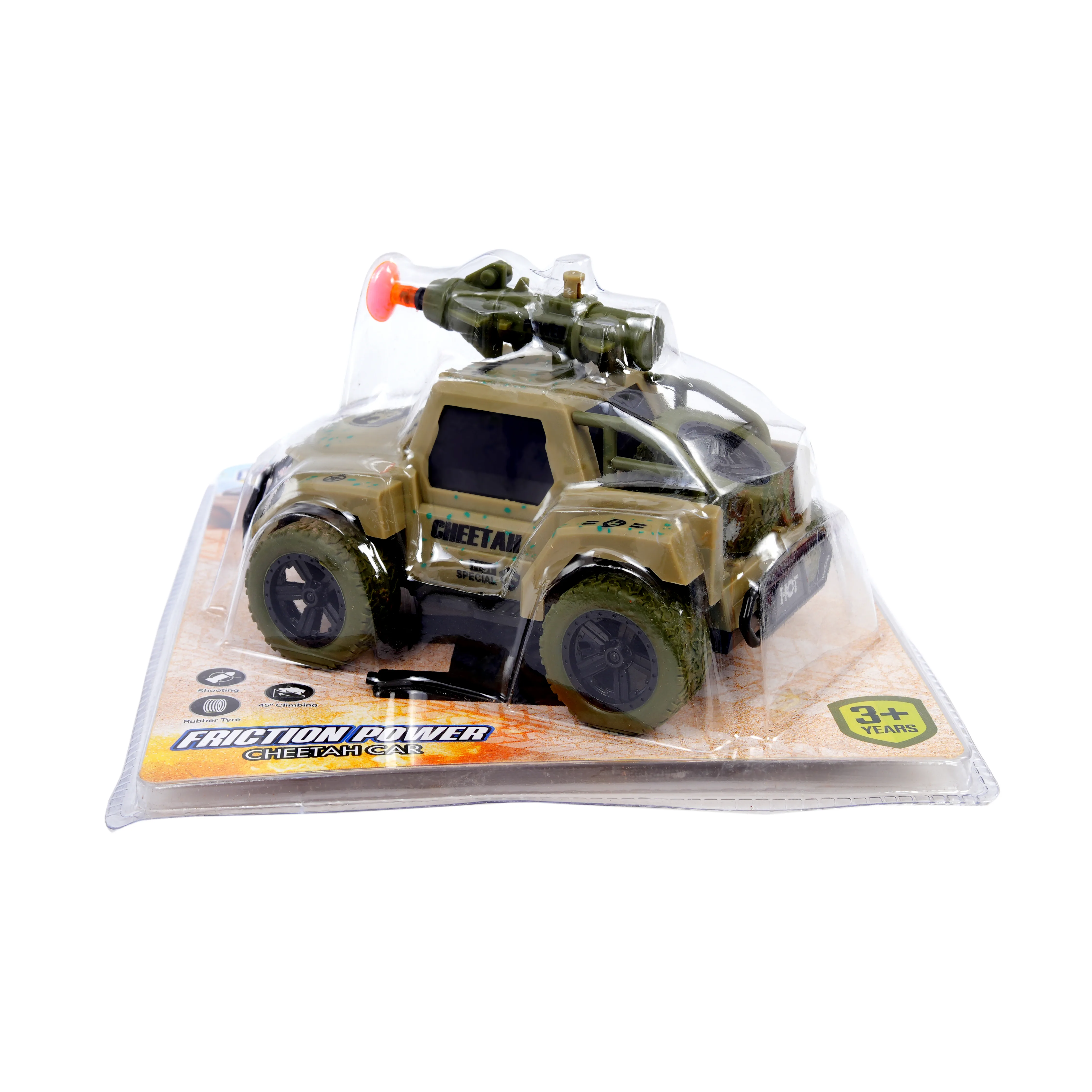 Cheetah Crawler Missile Jeep � Friction Powered Military Toy Car - Image 2