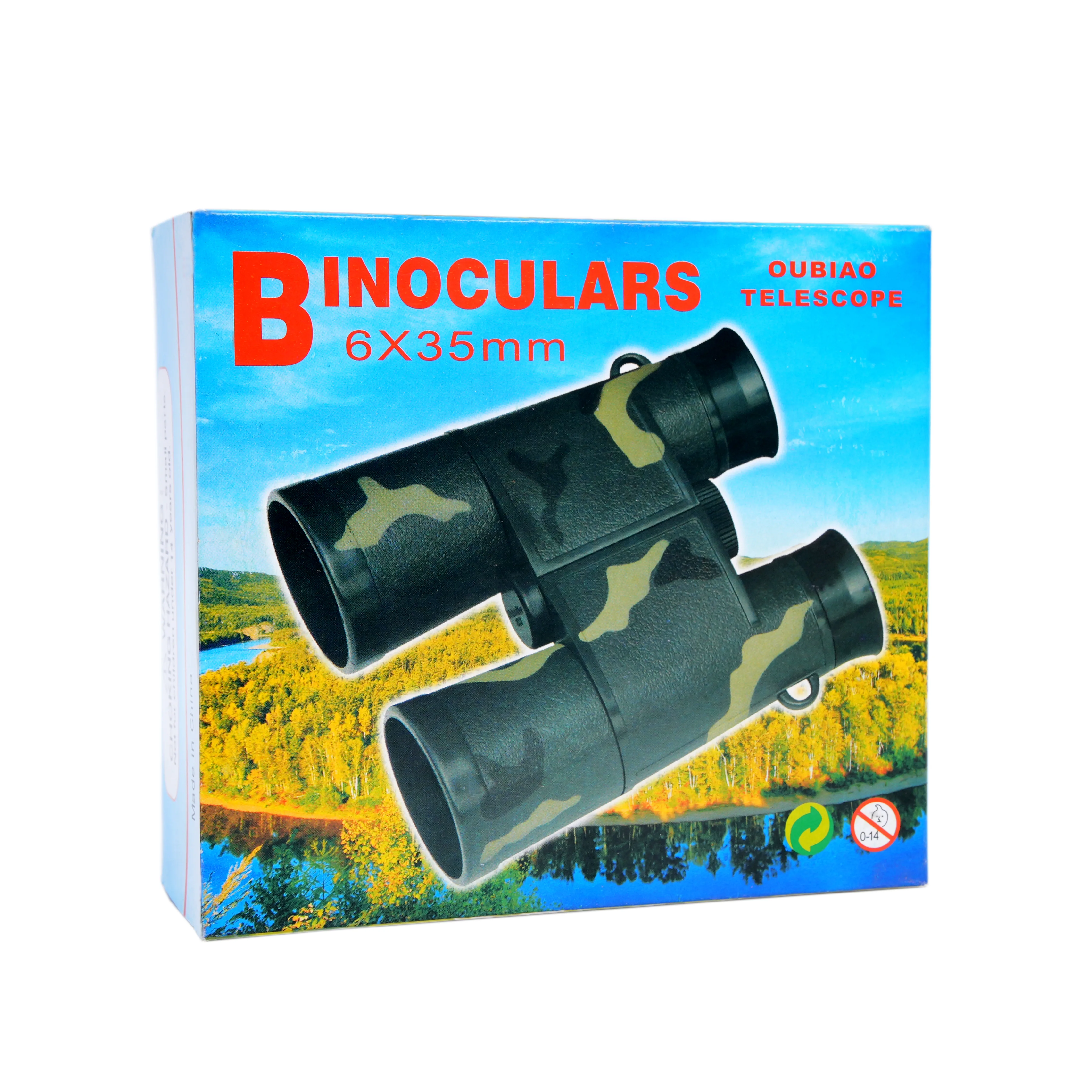 Kids Binoculars 6�35 mm � Camouflage Toy Binoculars for Outdoor Play - Image 1