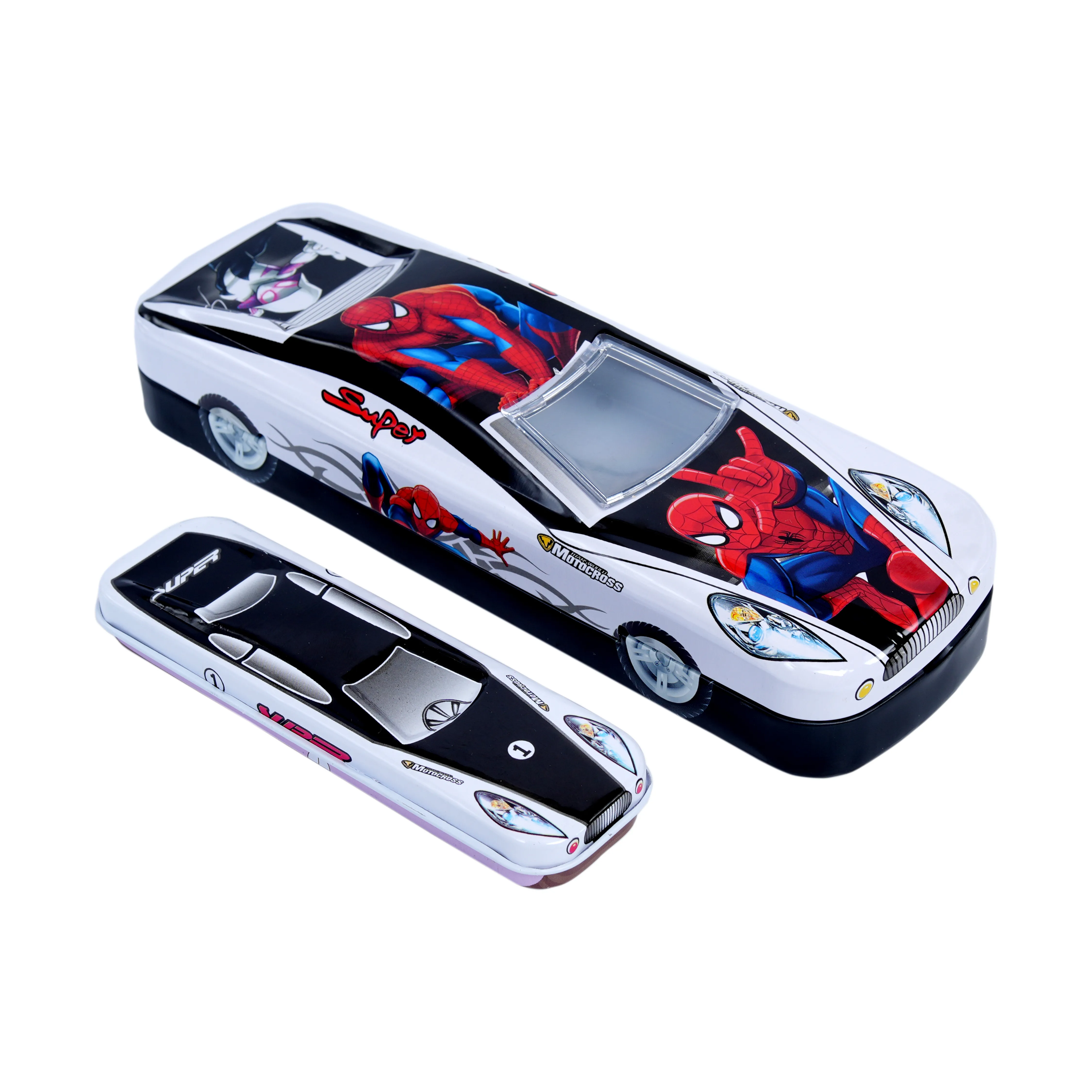 Superhero Car Shaped Pencil Box for Kids - Image 1