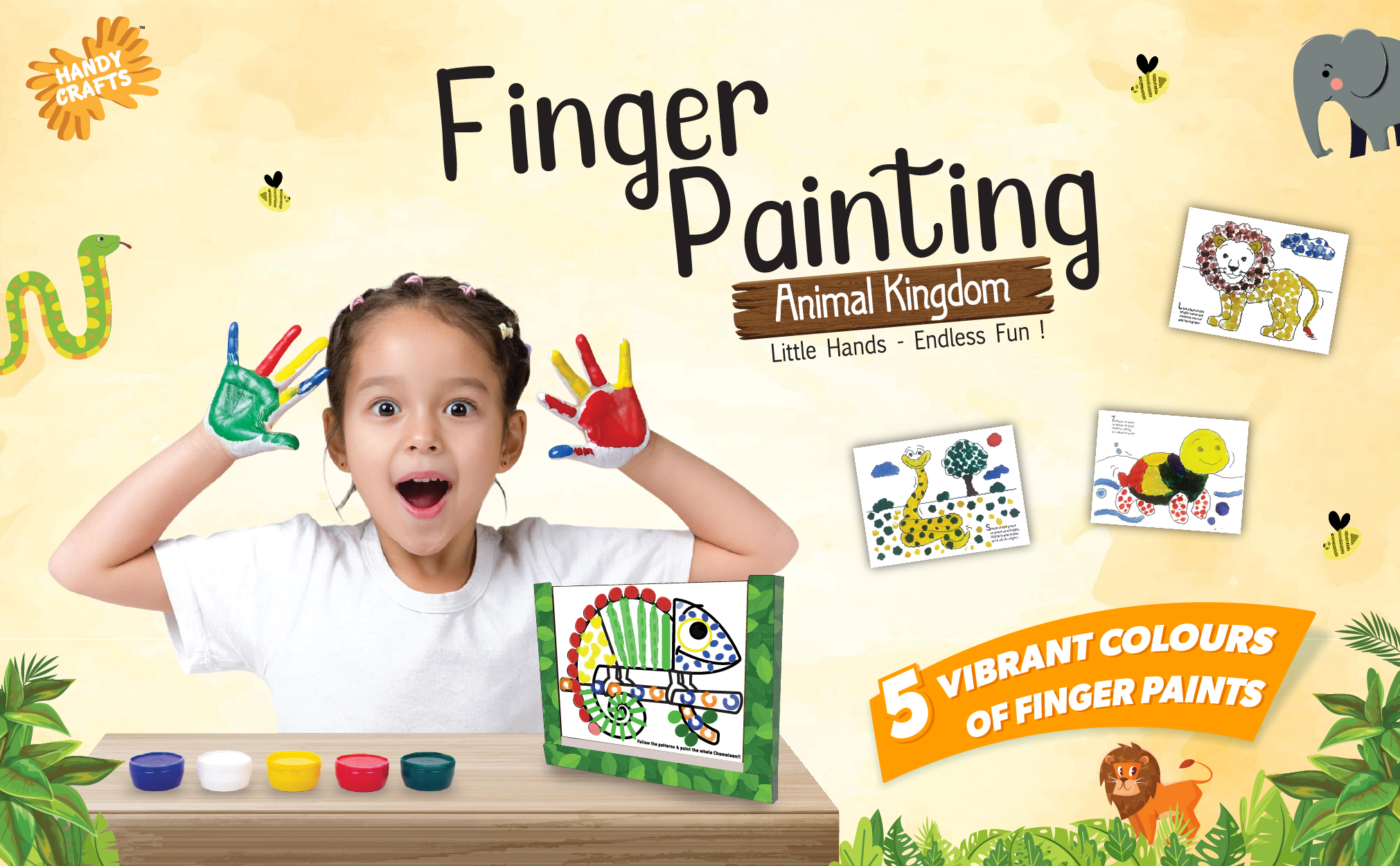 Finger Painting Kit for Kids � Mess-Friendly Tactile Art (3�8 Years) - Image 2