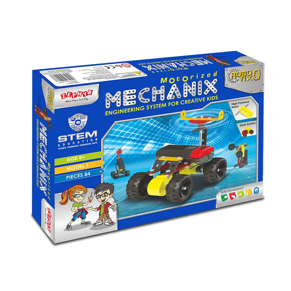 MECHANIX - ROBOTIX - 0 | 7+ Years | STEM DIY Building Kit | 84 Pieces | Build 5 Models - Image 5