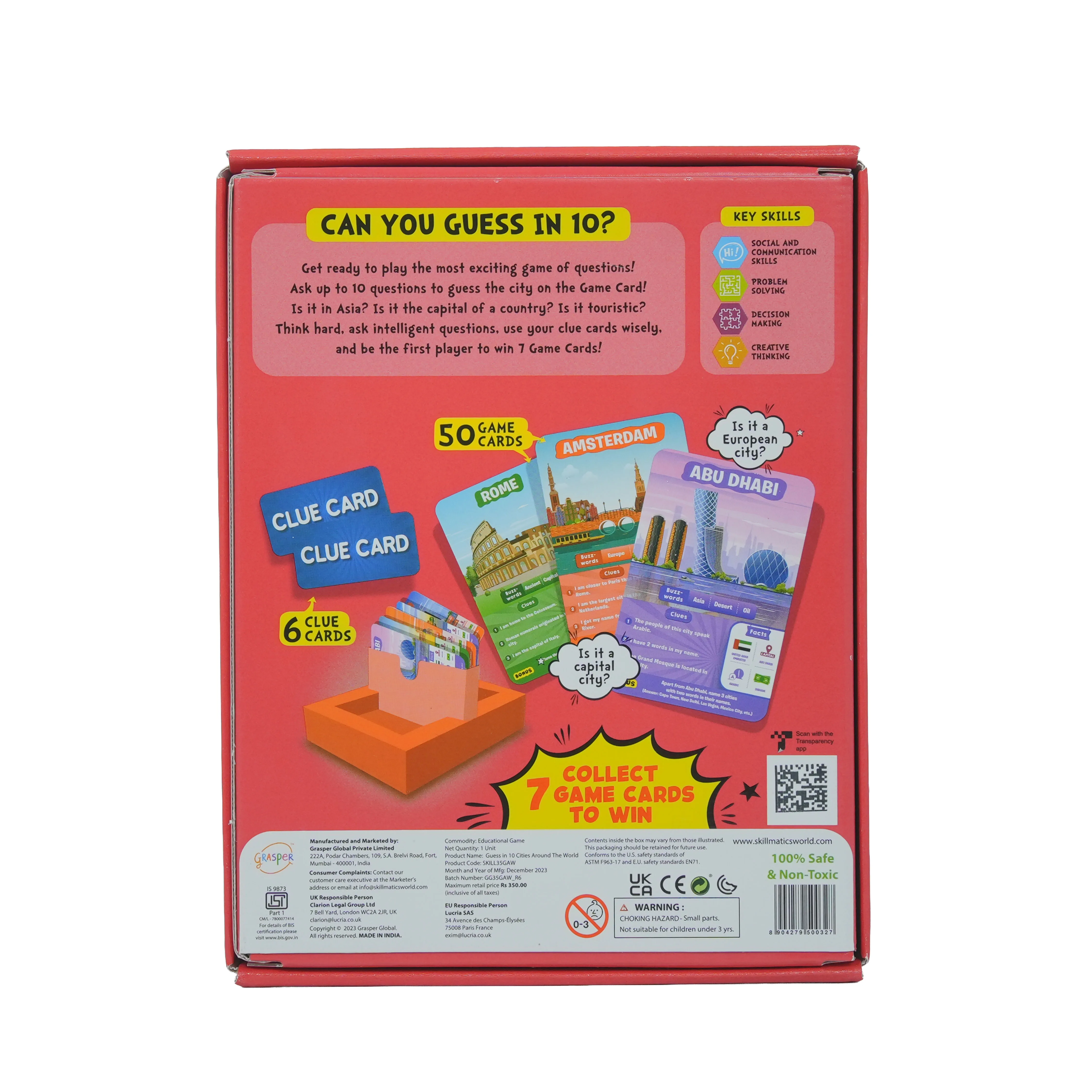 Skillmatics Guess in 10: Cities Around the World � Family Trivia Card Game for Kids & Adults - Image 2
