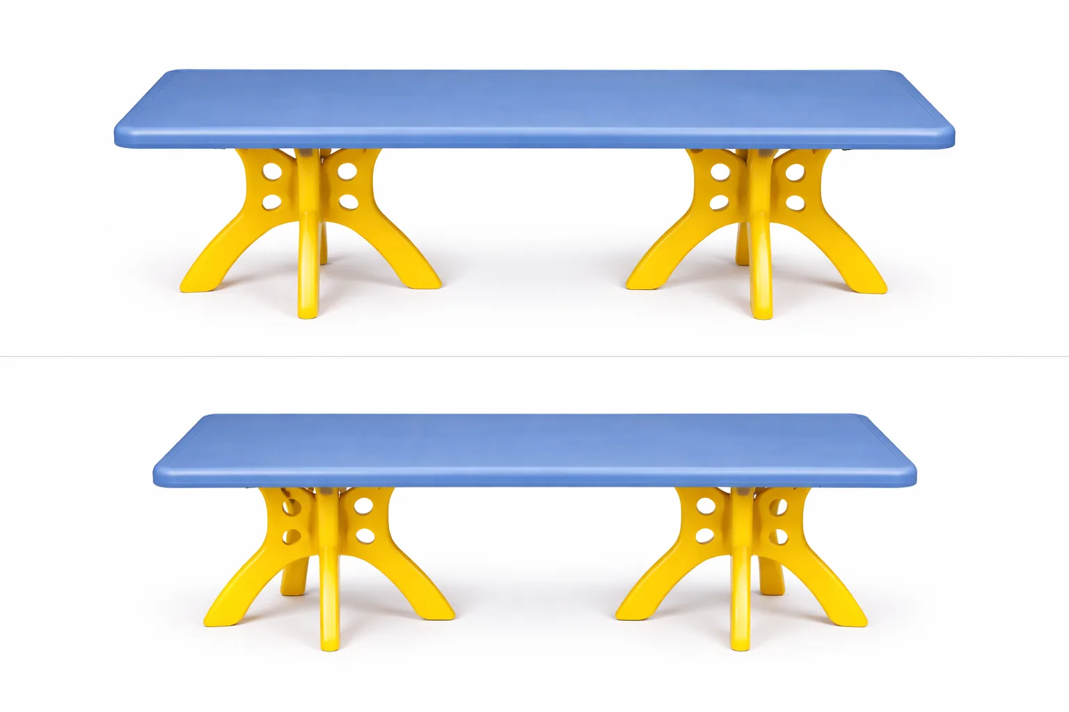 Super Rectangle Kids Plastic Table Blue | Large Activity & Study Table for Children - Image 2