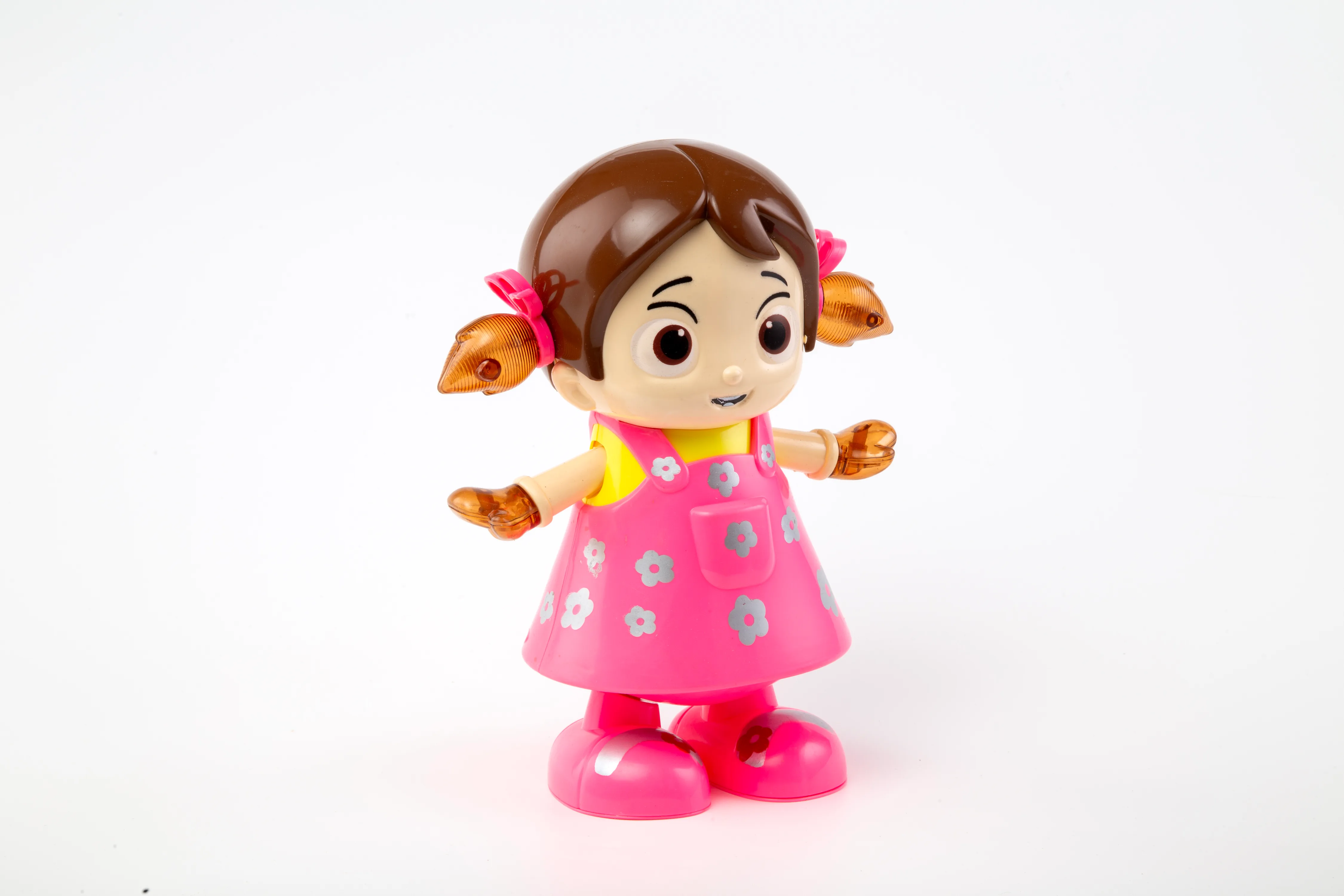 Dancing Girl Toy with Lights & Music | Rotating Dancing Doll for Kids | Pink Dress - Image 5