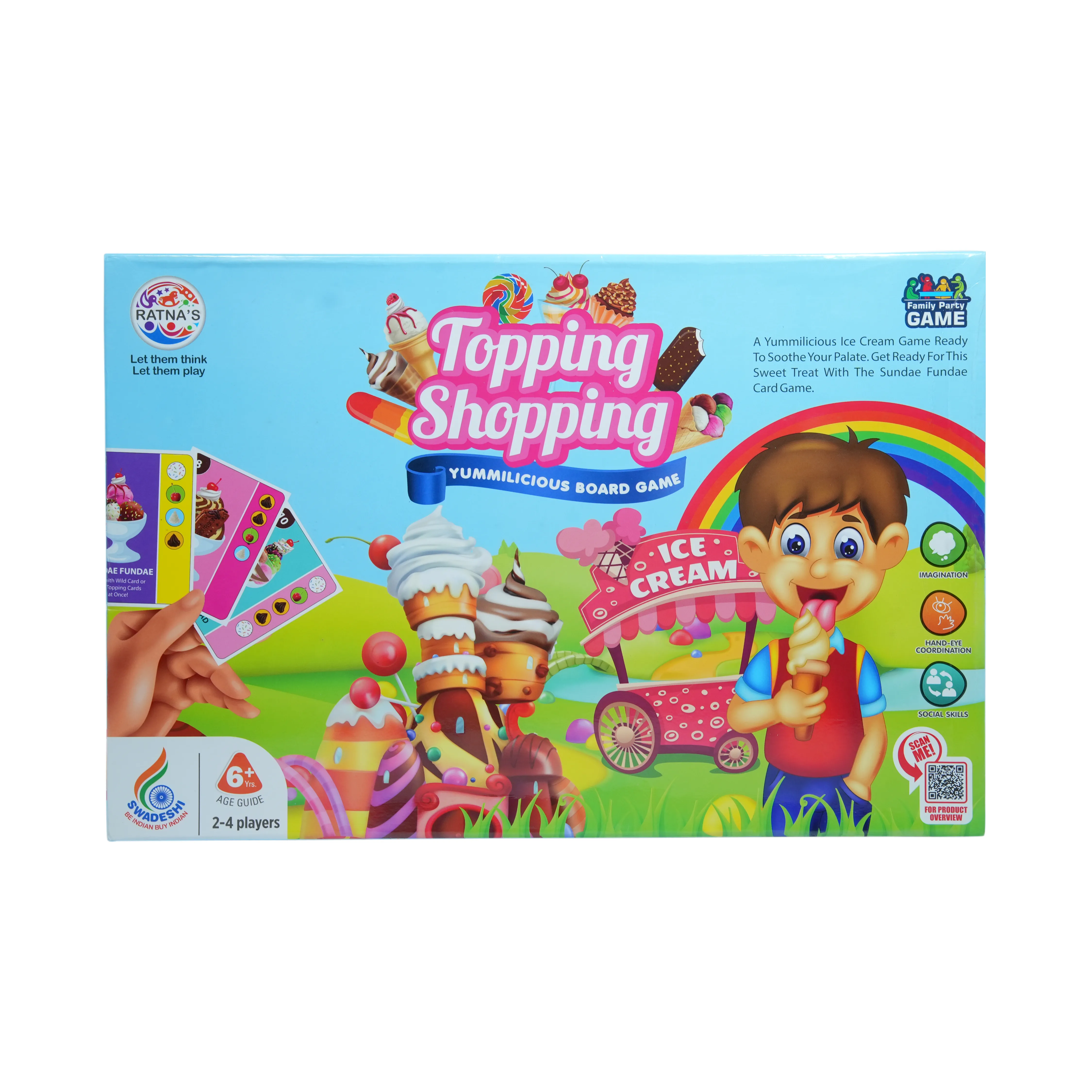 Topping Shopping � Umbilicus Ice Cream Board Game for Kids - Image 1
