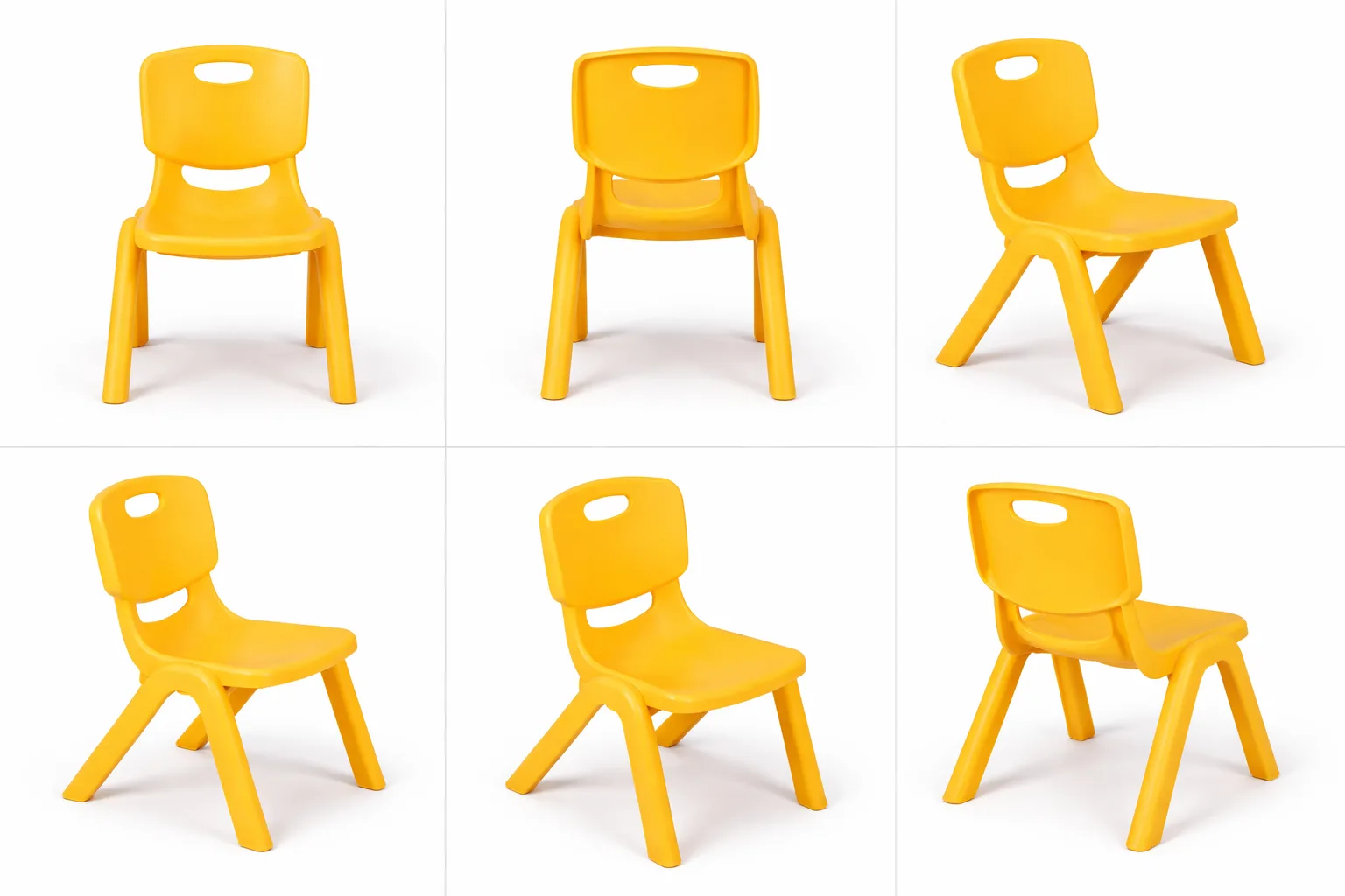Jolly Plastic Chair for Kids � Yellow - Image 2