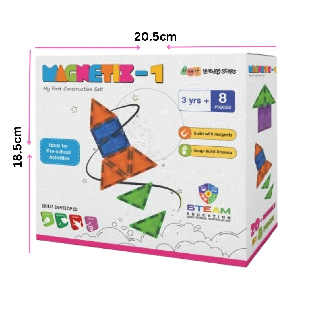 MAGNETIX - 1 | 3+ Years | Learning Steps Educational Toy | 8 Pieces - Image 2
